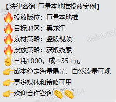 法律律所巨量本地推投放案例
